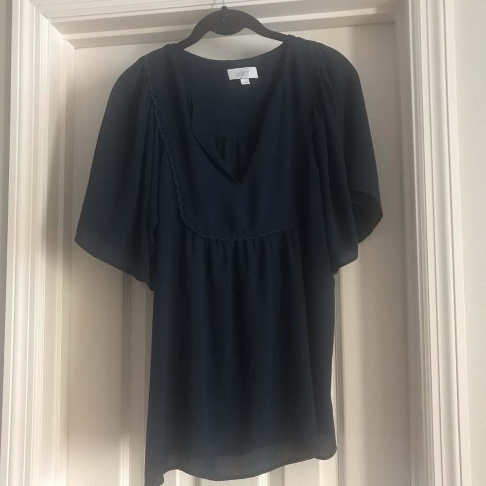 Navy Blue Blouse
